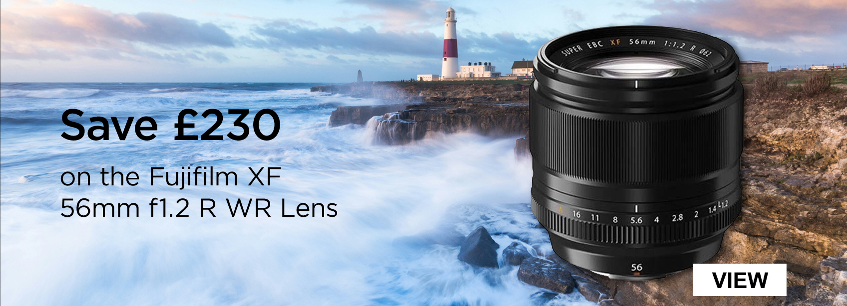 Save £230 on the Fujifilm XF 56mm f1.2 R WR Lens