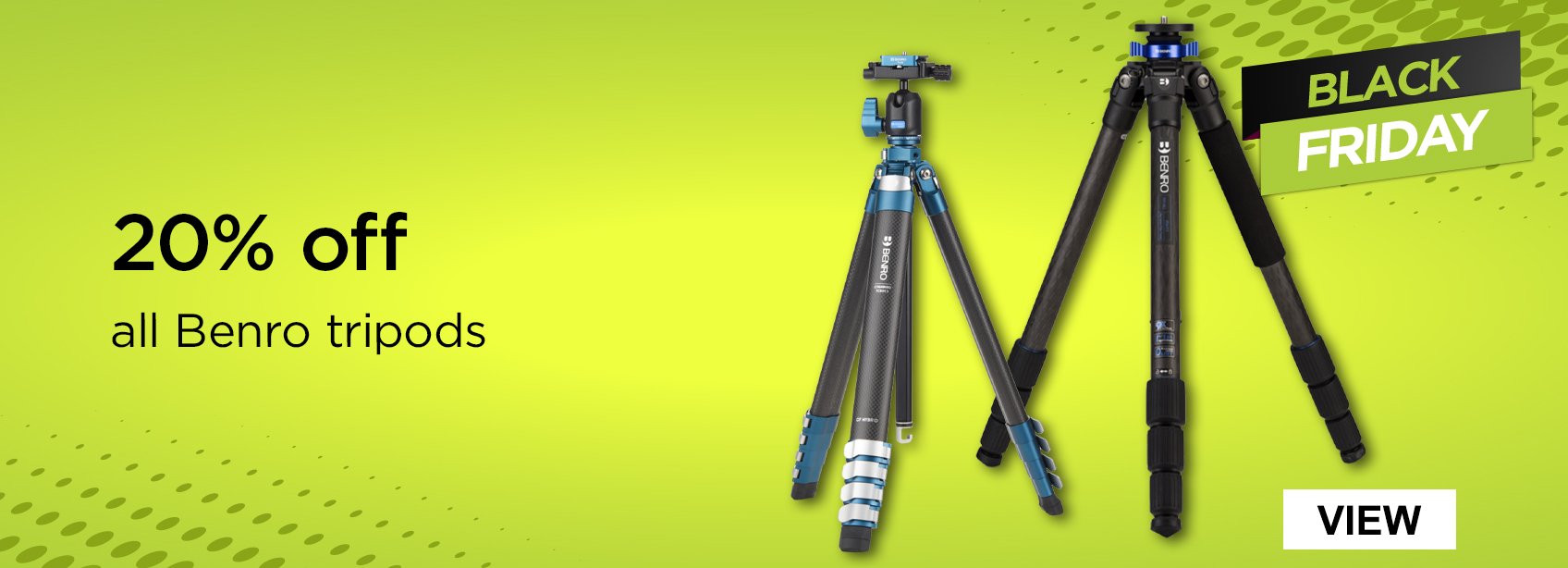 20% off all Benro tripods