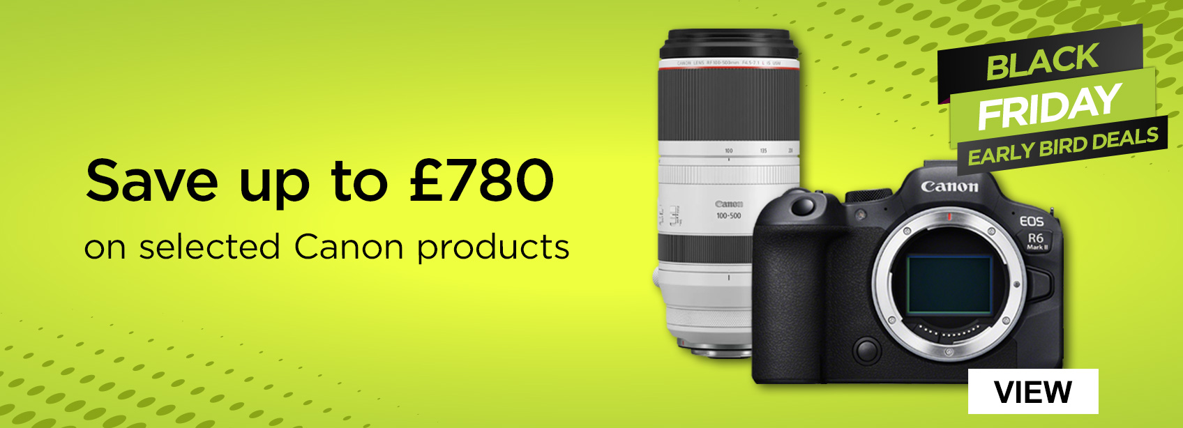 Save up to £780 on selected Canon products