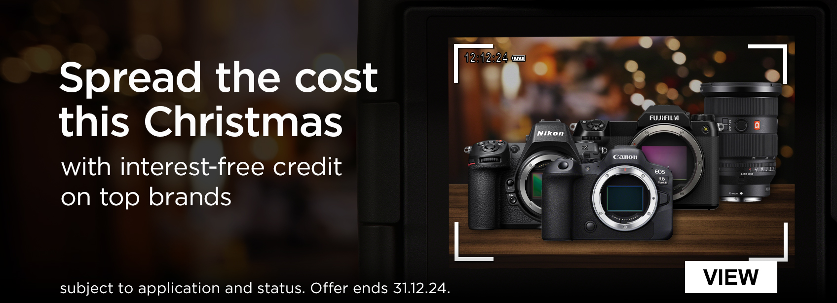 Spread the cost this Christmas with interest-free credit on top brands subject to application and status. Offer ends 31.12.24