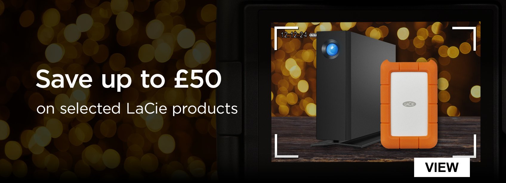 Save up to £50 on selected LaCie products