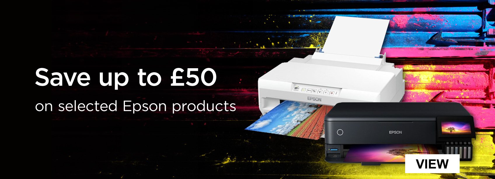 Save up to £50 on selected Epson products