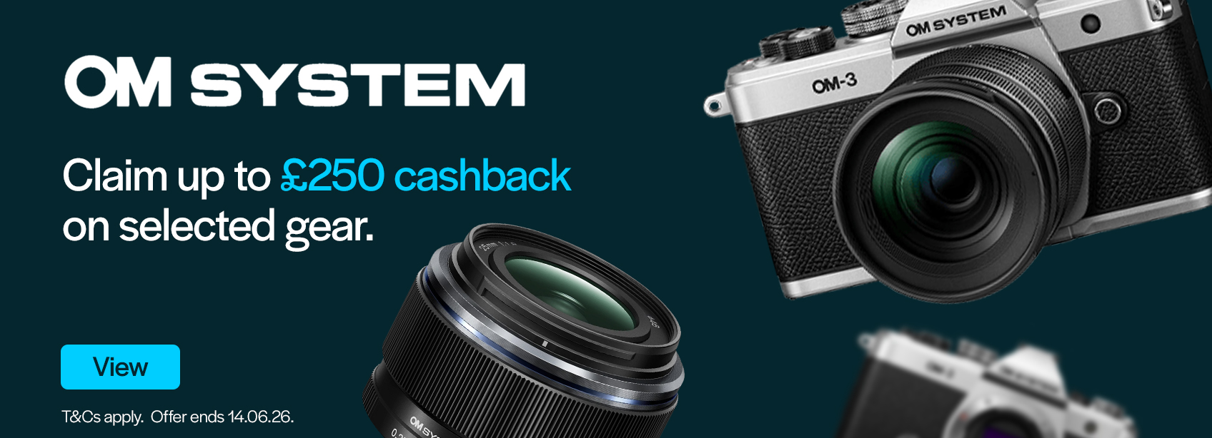 OM SYSTEM up to £250 Cashback