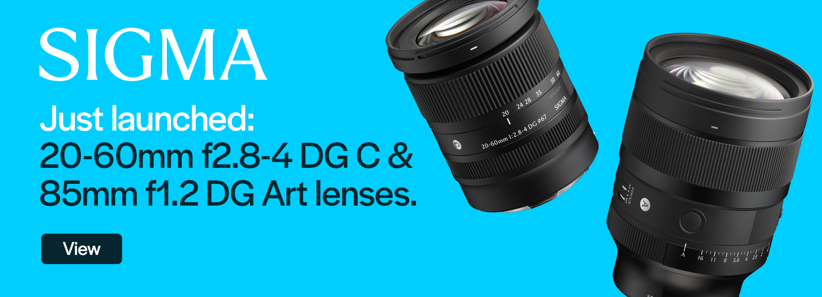 Just Launched Sigma  85mm and 20-60mm Lenses