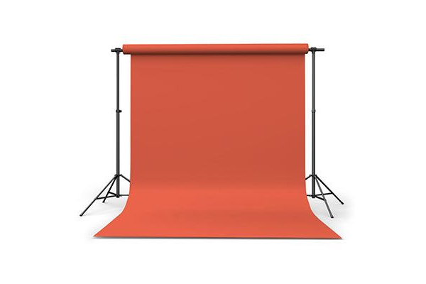 orange background