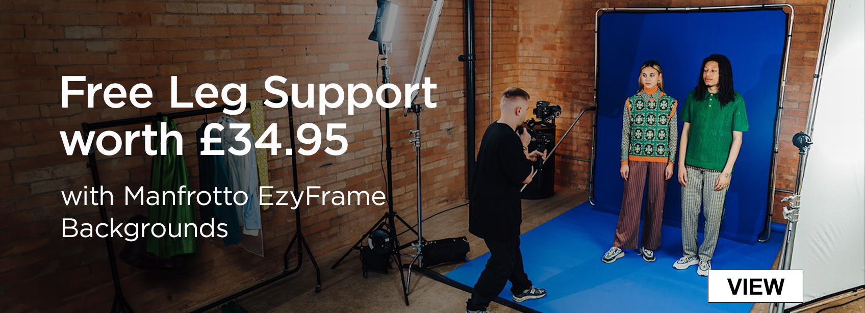 Manfrotto EzyFrame Backgrounds | Free Leg Support