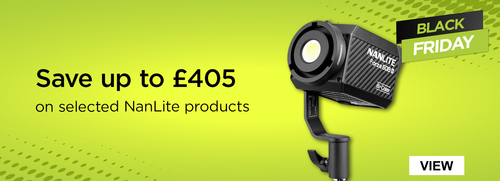 Save up to £405 on select NanLite LED Lighting