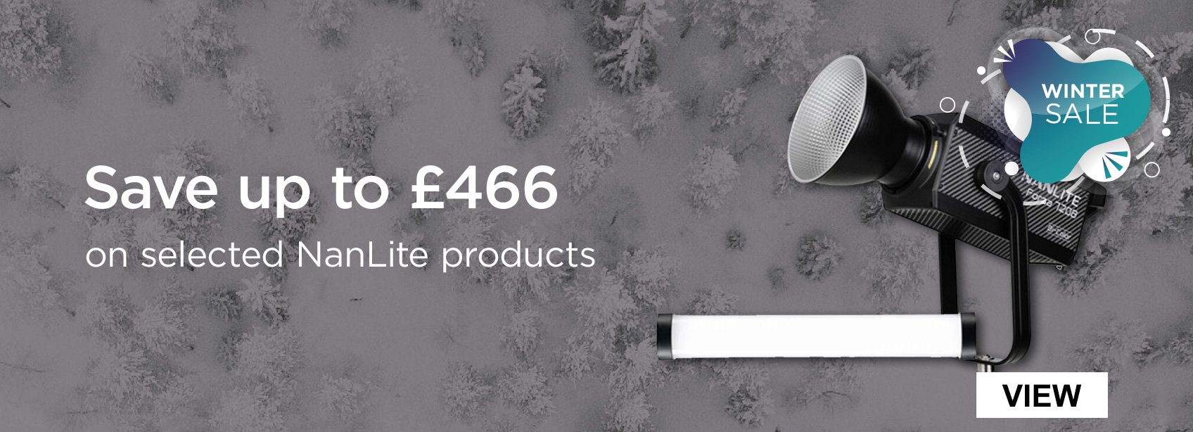 Save up to £405 on select NanLite LED Lighting