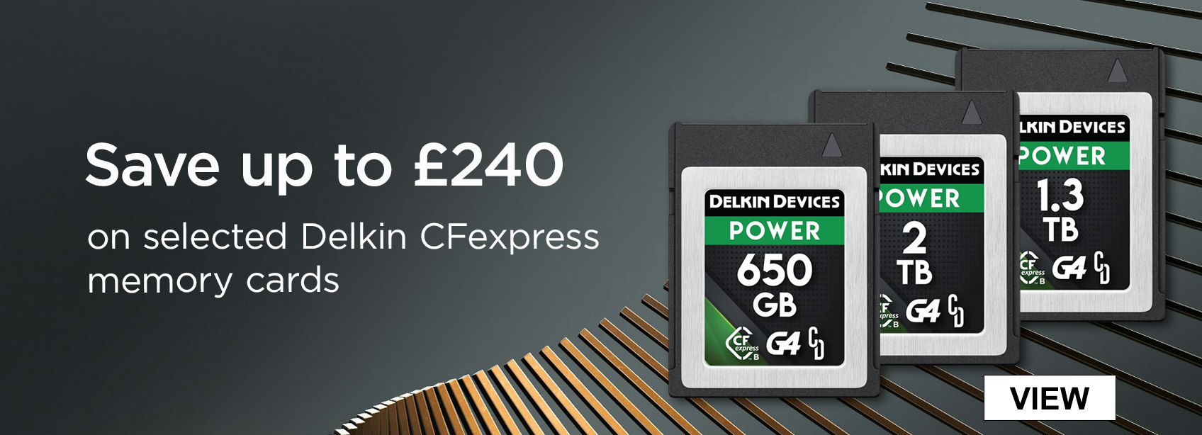 Save up to £240 on selected Delkin CFexpress memory cards