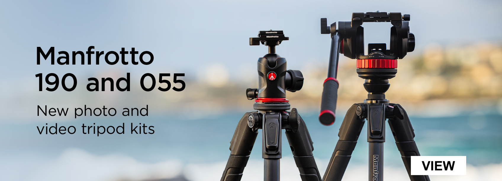 Manfrotto 190 and 055 - New photo and video tripods kits