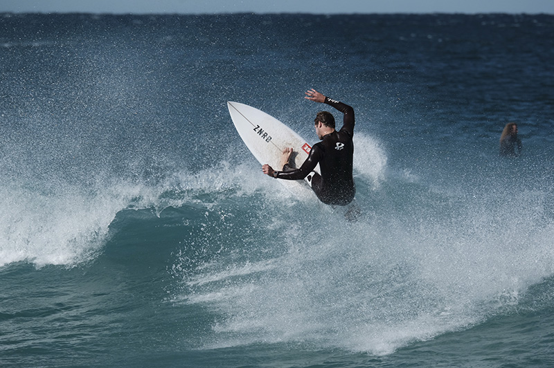 Fuji XT2 surf action shot sample image by Steve Christo